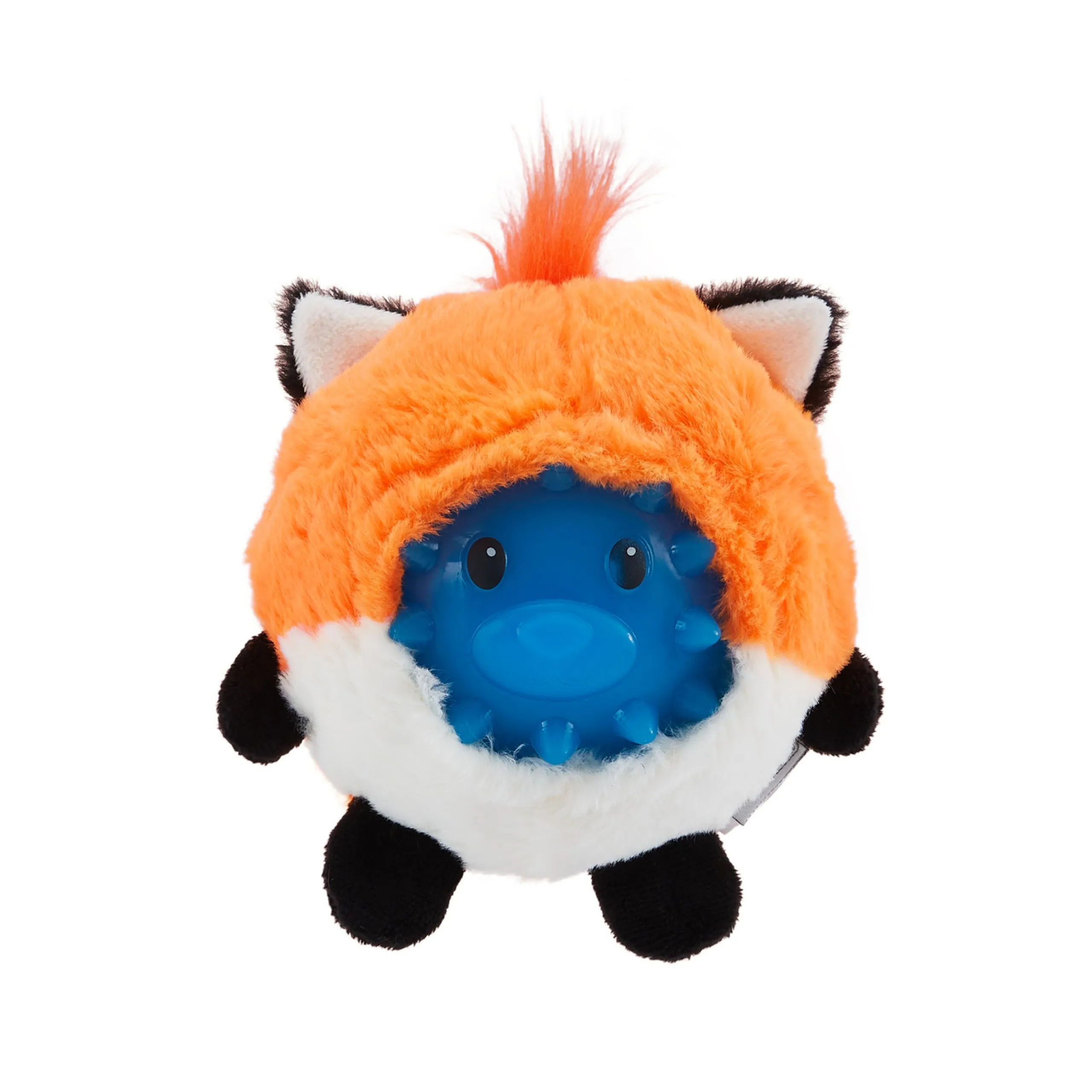 Outward Hound Unbelieva-Ball Fox Plush Toy Light up Dog Ball, Orange