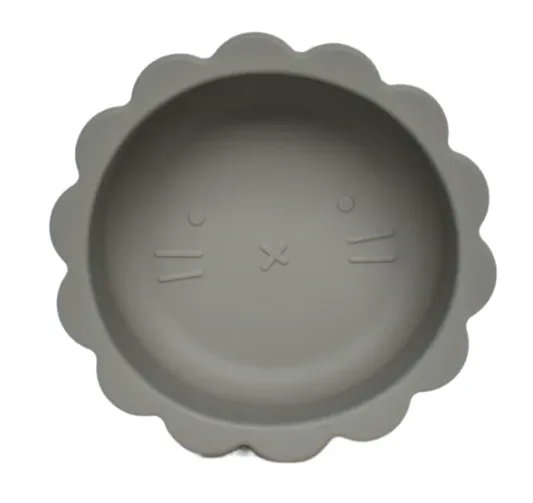 Petite Eats Silicone Baby Lion Bowl - Sage