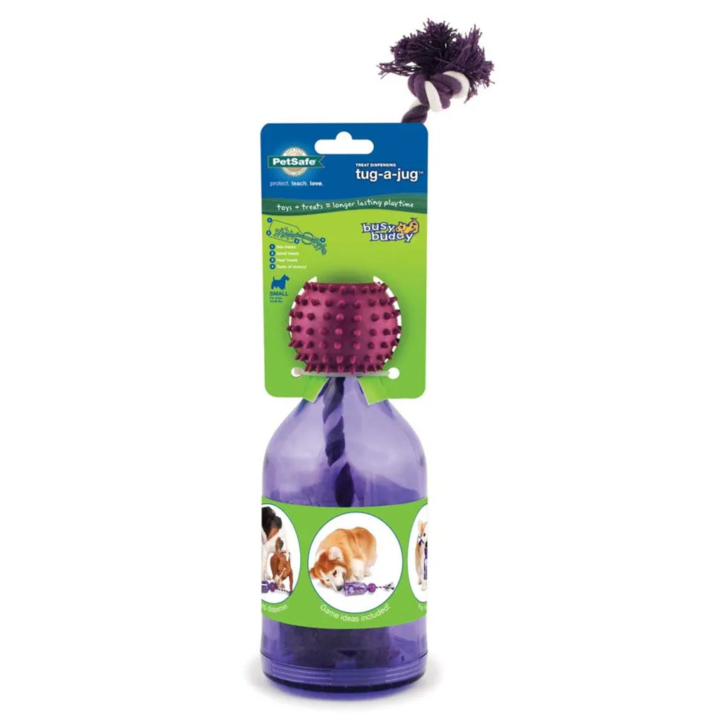 Petsafe Busy Buddy Tug-A-Jug Treat Dispenser Tough Dog Chew Toy