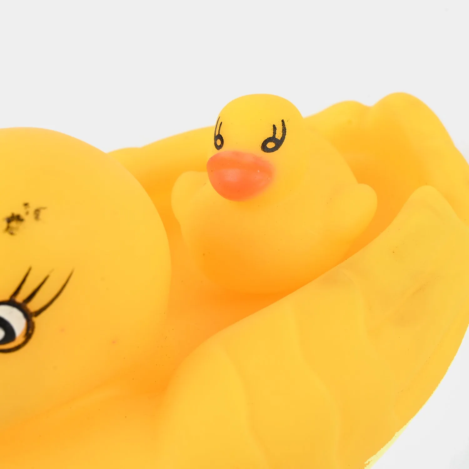 Rubber Soft Duck Bath Toys With Sound | 4PCs