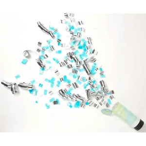 Shimmering Party Iridescent Confetti Poppers 3pk