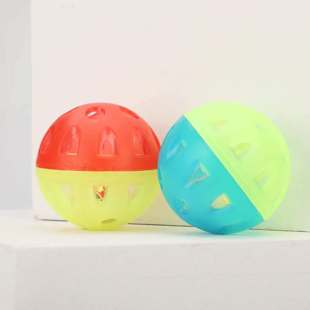 Skatrs Tennis Ball for Dogs and Bell Round Toy for Cats Combo