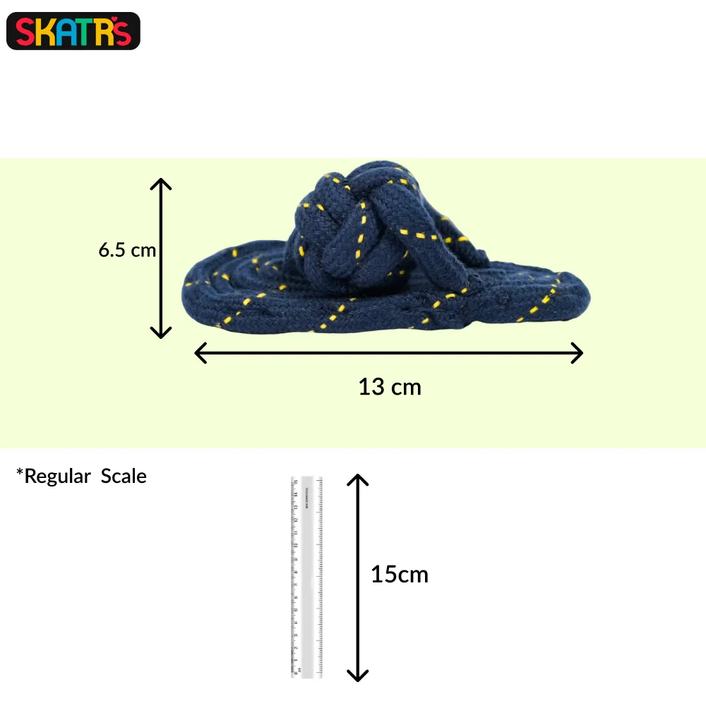 Skatrs Tennis Ball for Dogs and Sandal Shaped Durable Rope Chew Toy for Dogs & Cats Combo