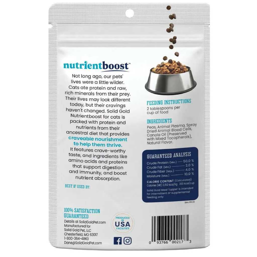 Solid Gold NutrientBoost Grain-Free Meal Topper for Cats (16 oz)