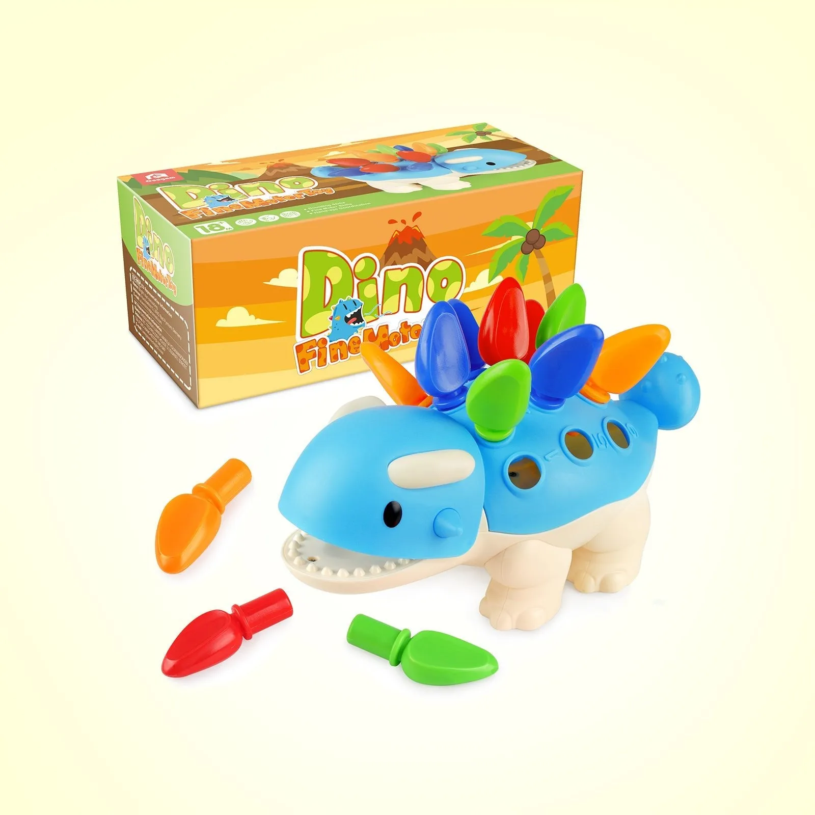 Spike The Ankylosaurus SensoryToys 13 Pcs