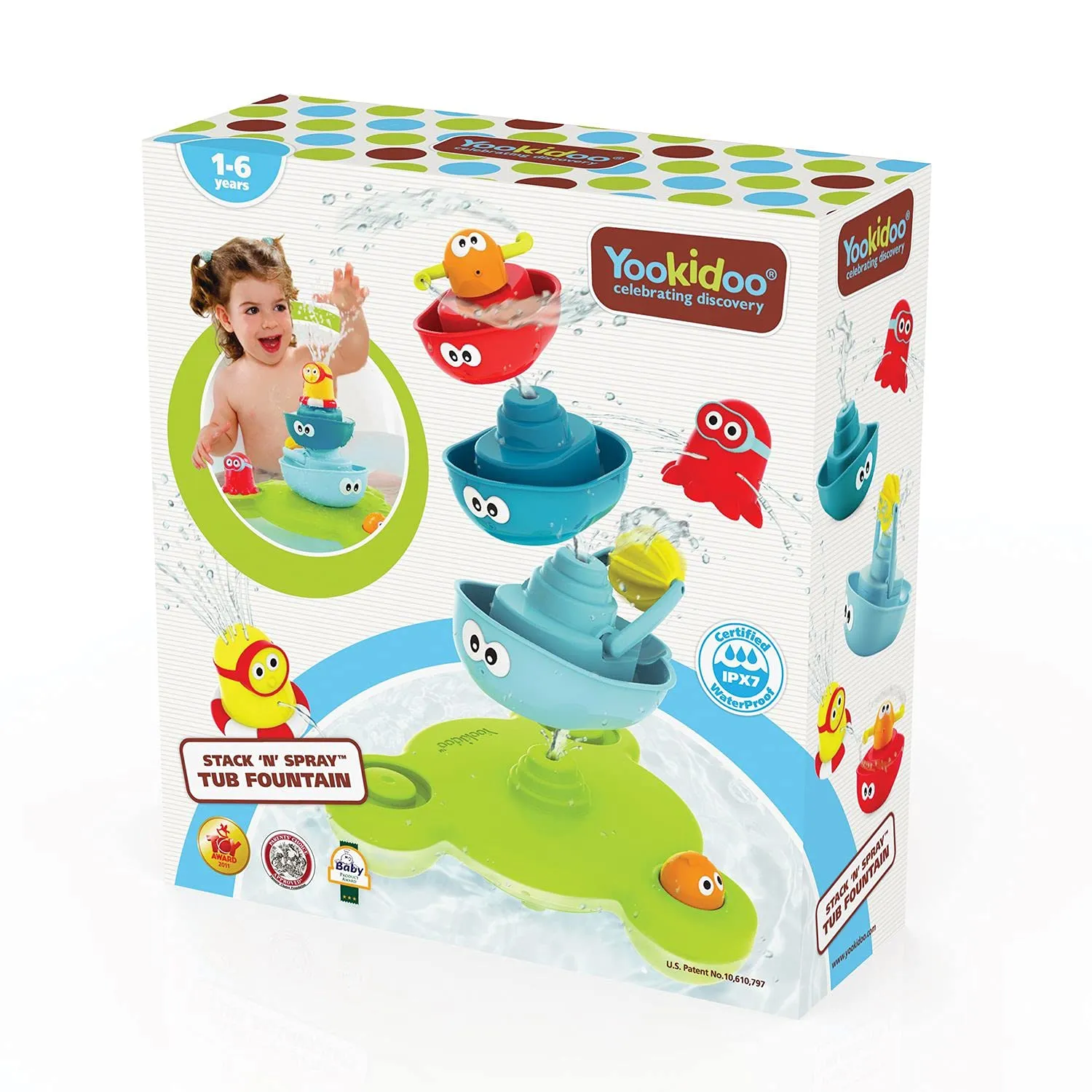Stack ''n'' Spray Tub Fountain - Blue