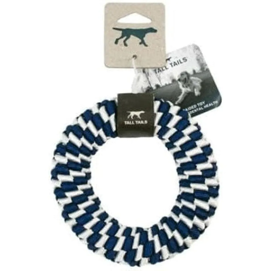 Tall Tails Navy Braider Ring Toy