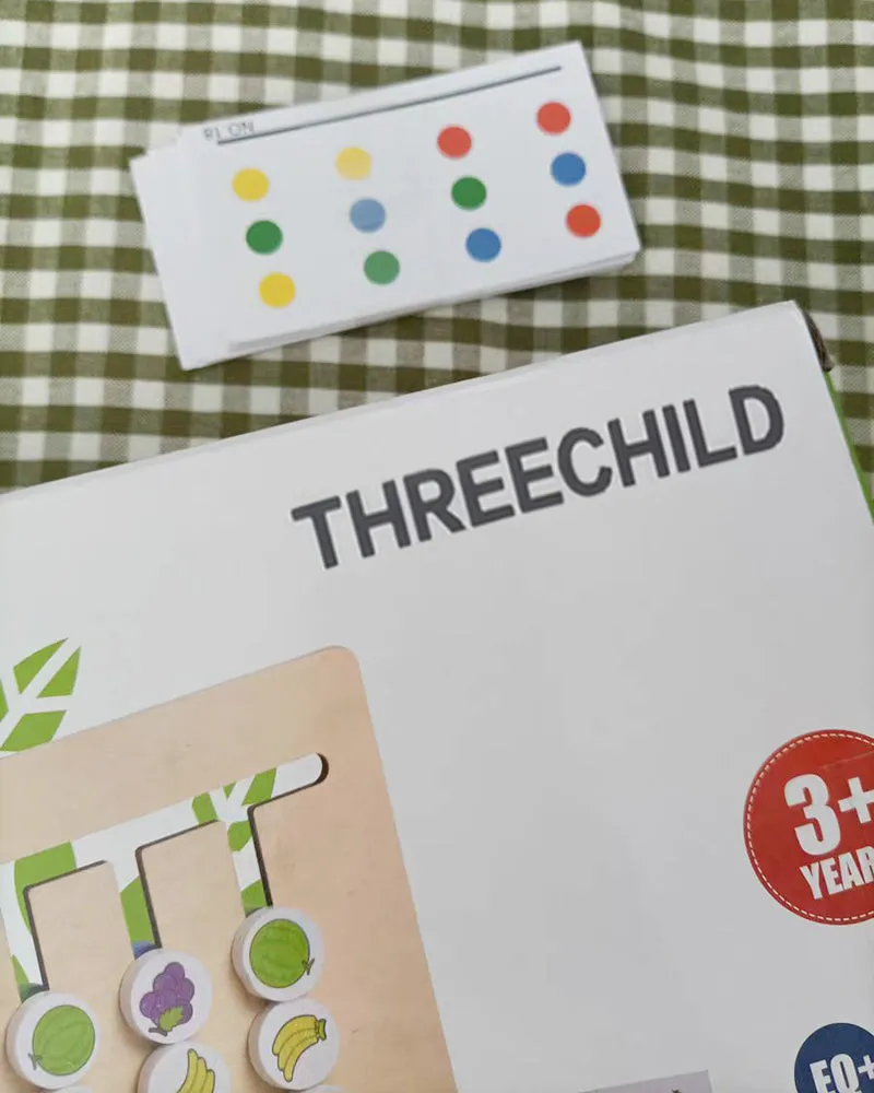 THREECHILD educational toys for children,Fruit and  Round  Puzzle Shape Toys and Games