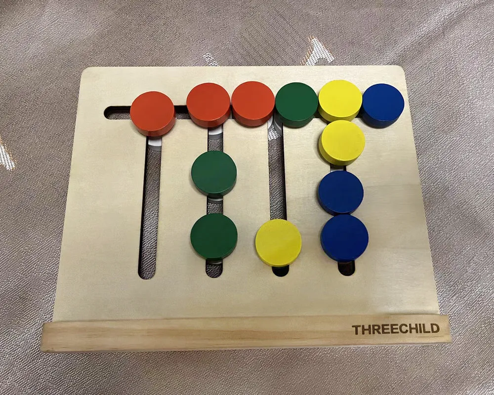 THREECHILD educational toys for children,Fruit and  Round  Puzzle Shape Toys and Games
