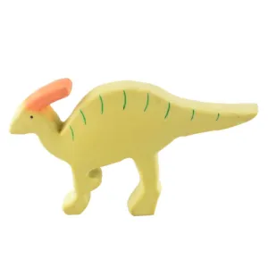 Tikiri Toys Baby Parasaurolophus (Para) Natural Organic Rubber Toy