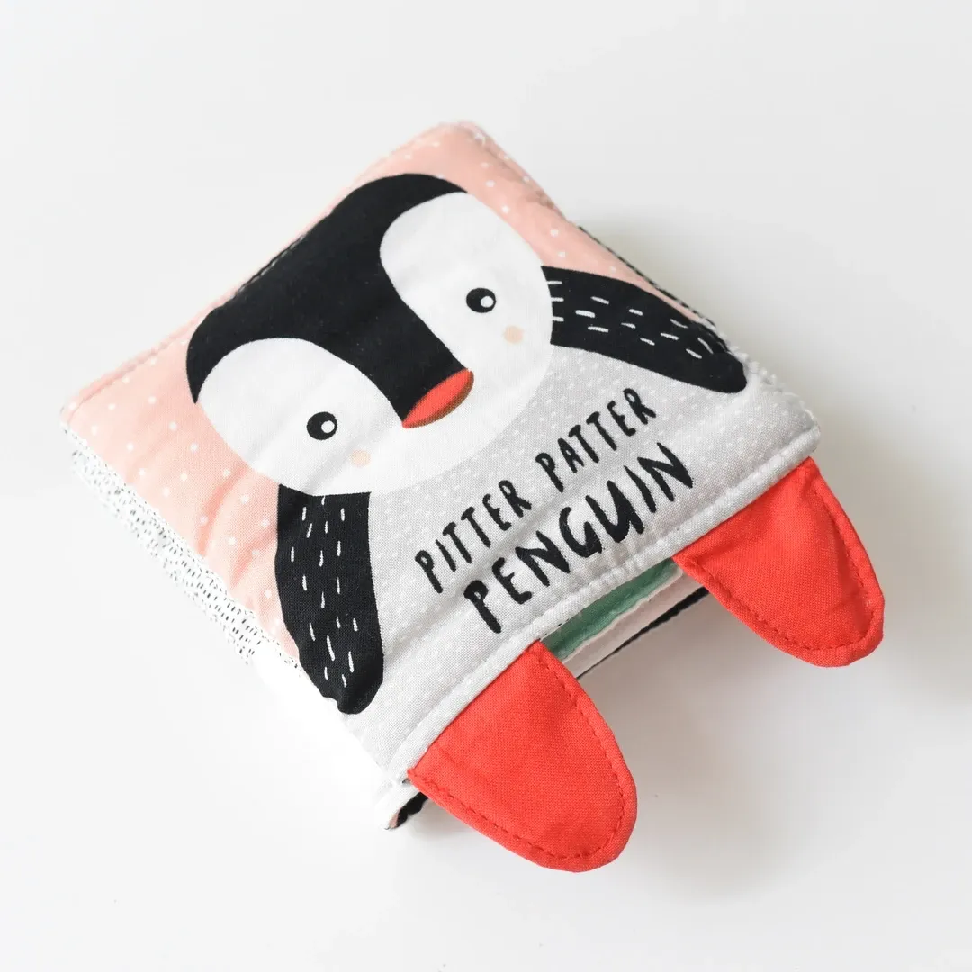 Wee Gallery Pitter Patter Penguin Soft Cloth Book