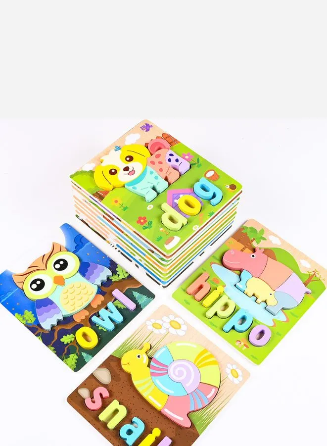 Wooden 3D Puzzle Educational Toys for Children Teaching Aid Bee
