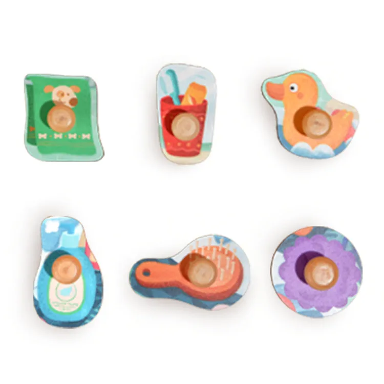 Wooden Peg Puzzle: Bath Time